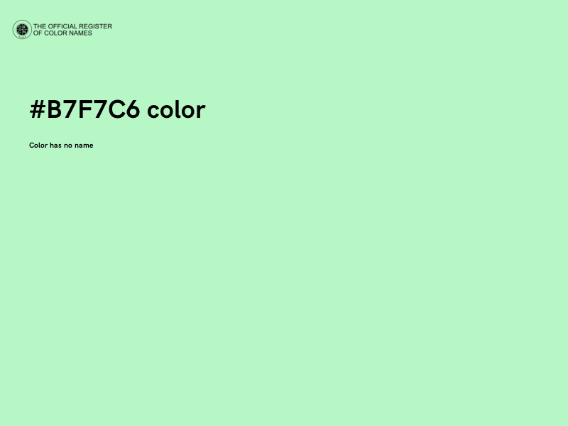 #B7F7C6 color image