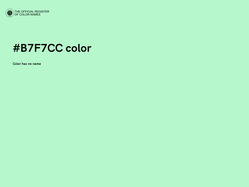 #B7F7CC color image