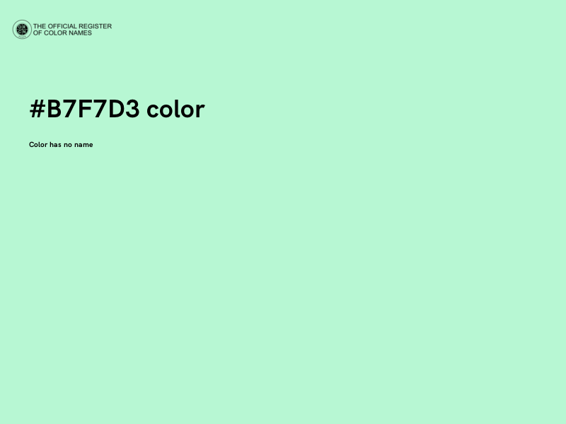 #B7F7D3 color image