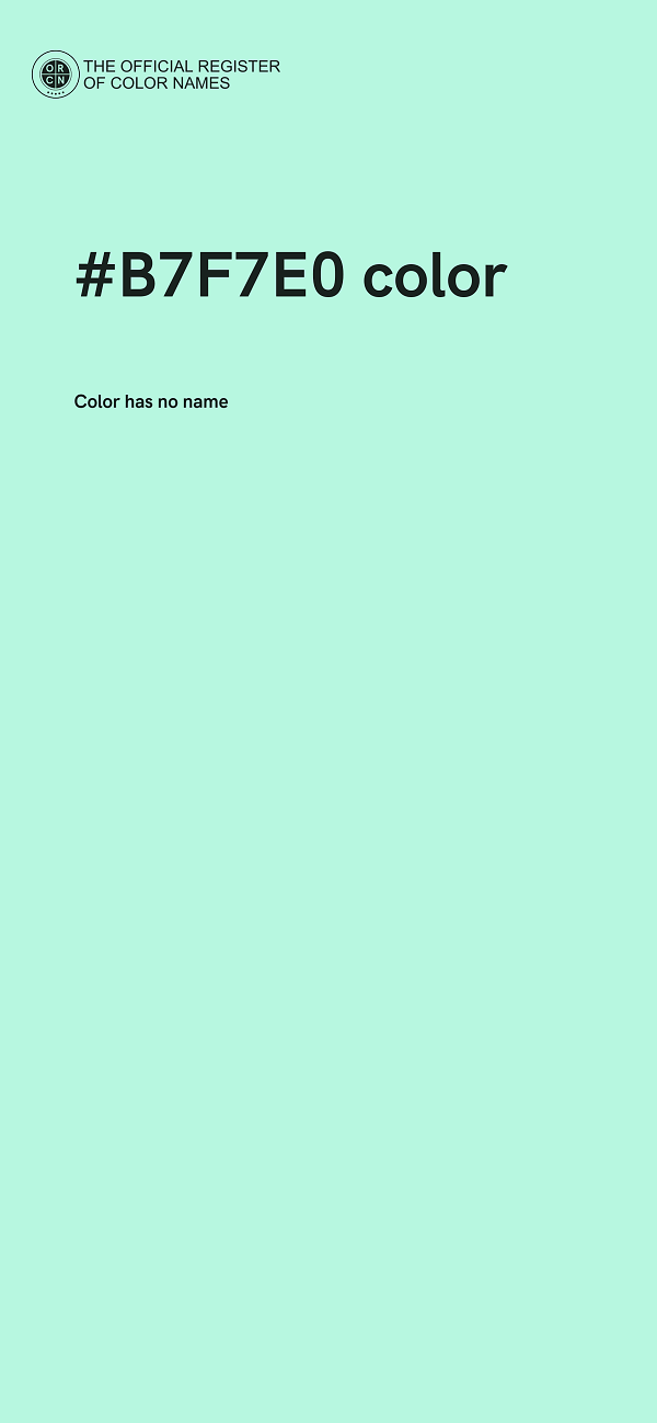 #B7F7E0 color image