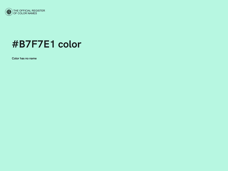 #B7F7E1 color image