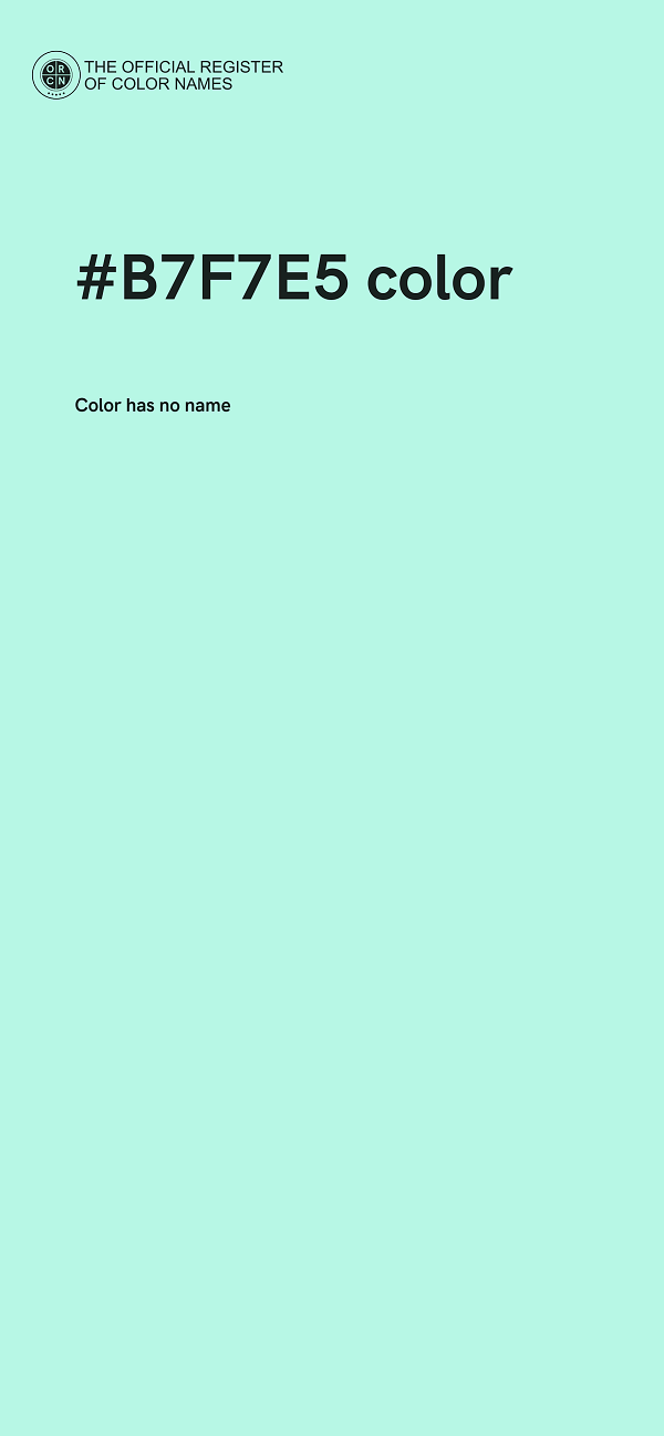 #B7F7E5 color image