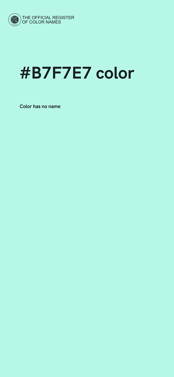 #B7F7E7 color image