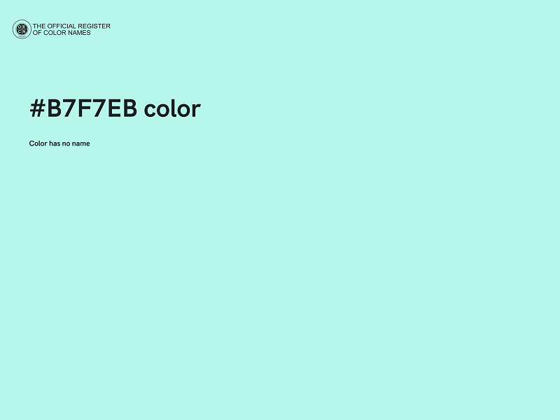 #B7F7EB color image