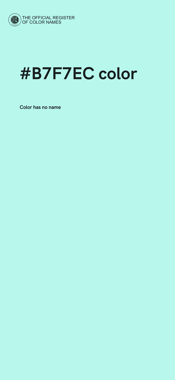 #B7F7EC color image