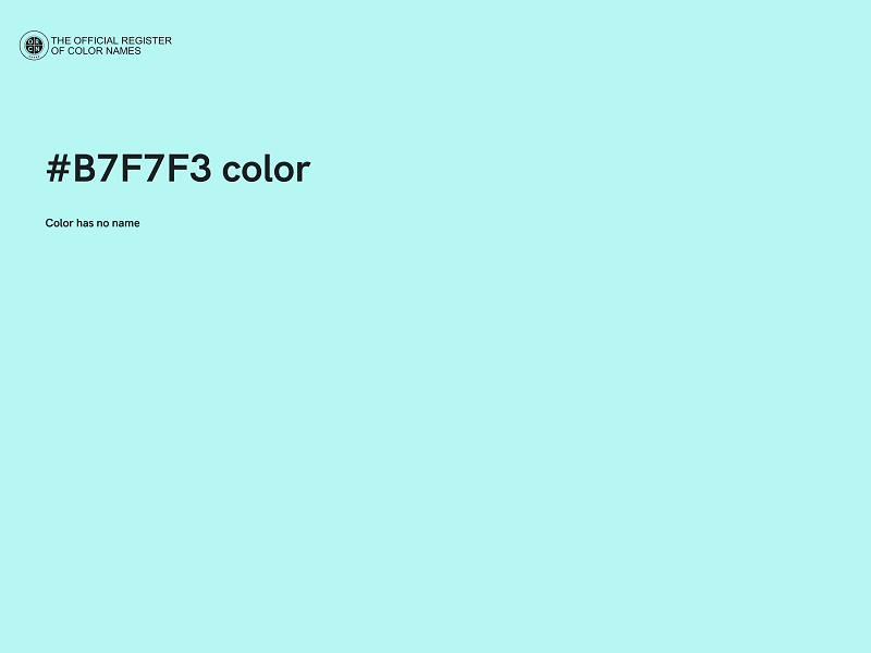 #B7F7F3 color image