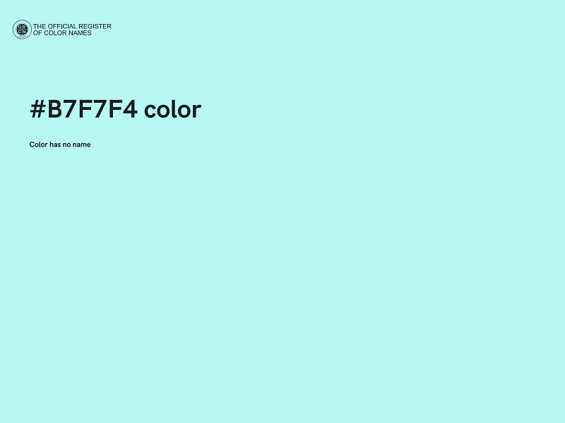 #B7F7F4 color image