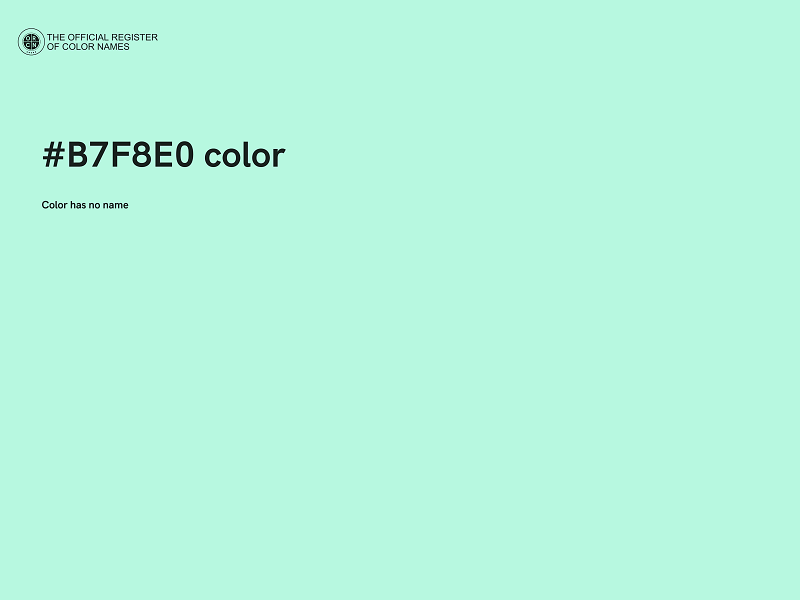 #B7F8E0 color image