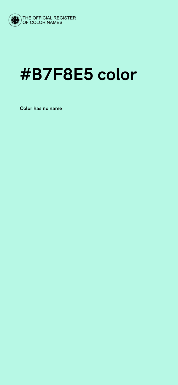 #B7F8E5 color image