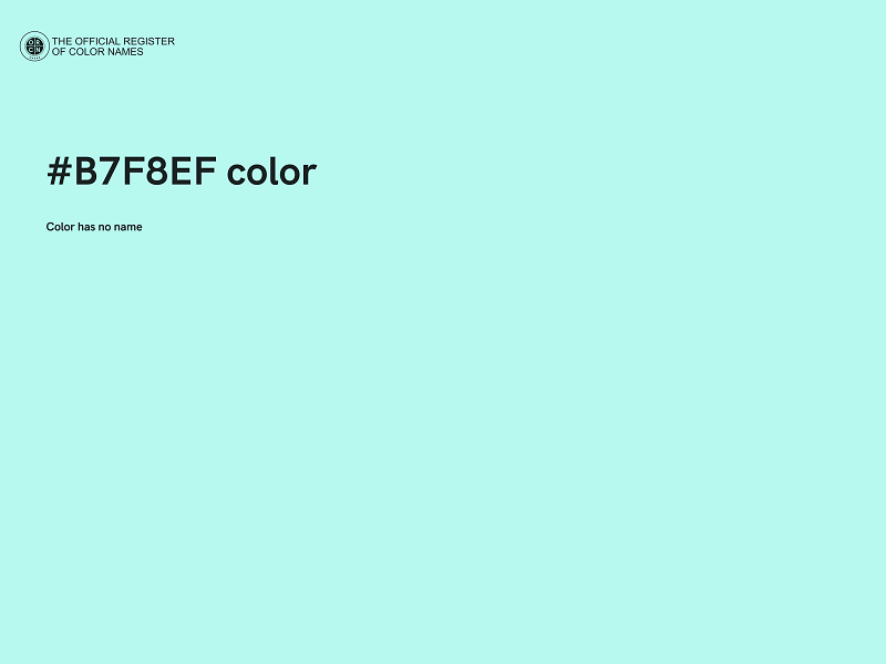 #B7F8EF color image