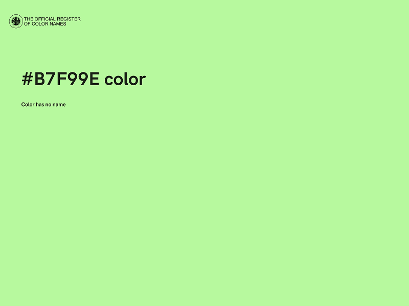 #B7F99E color image
