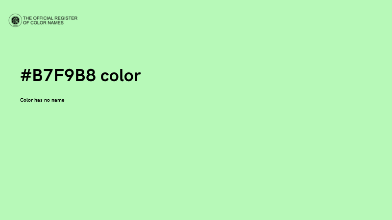 #B7F9B8 color image