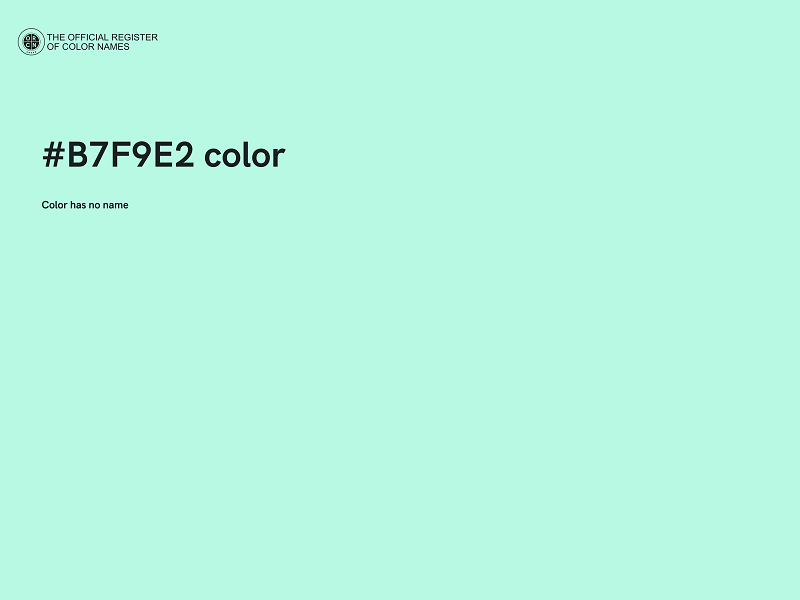 #B7F9E2 color image