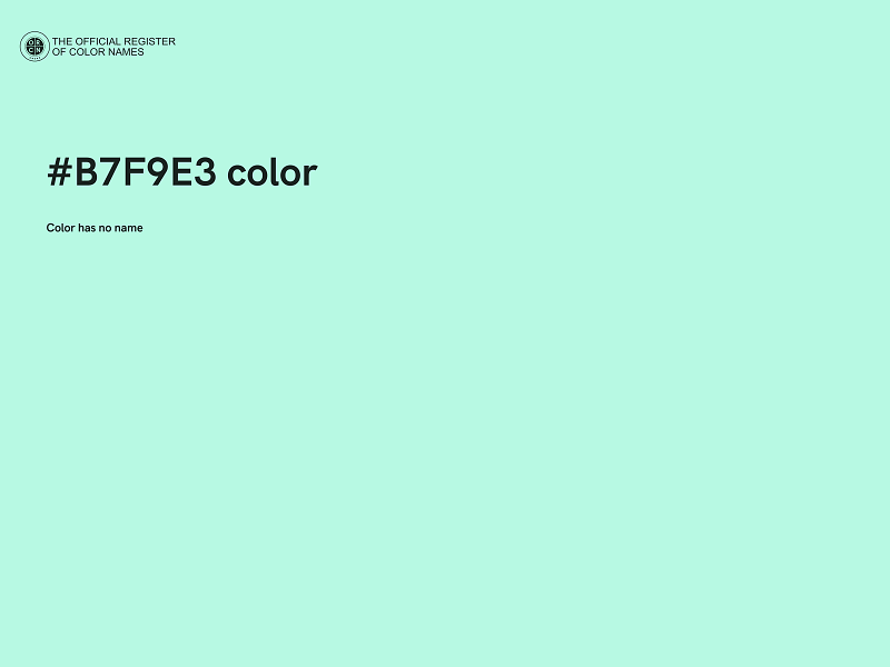 #B7F9E3 color image