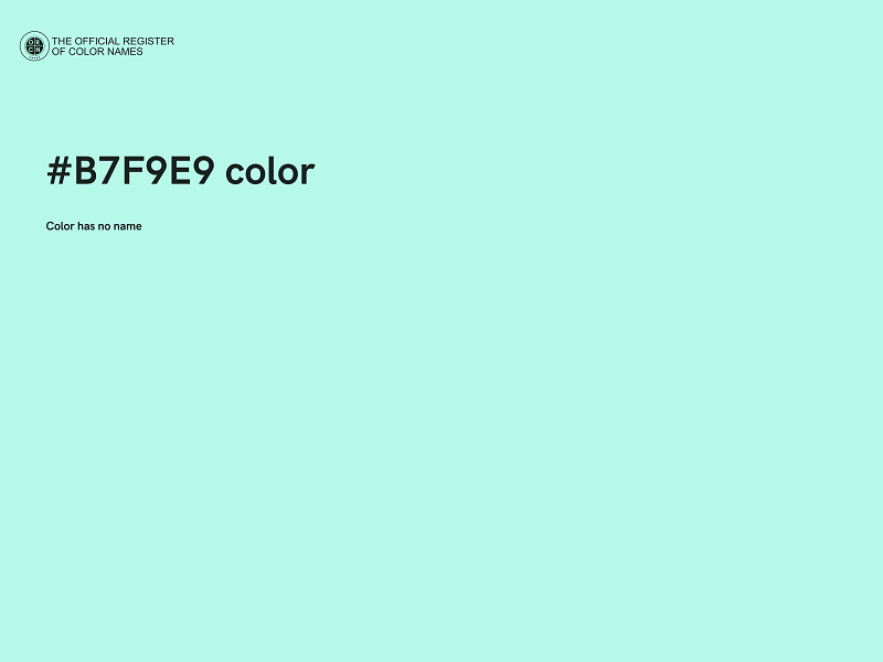 #B7F9E9 color image