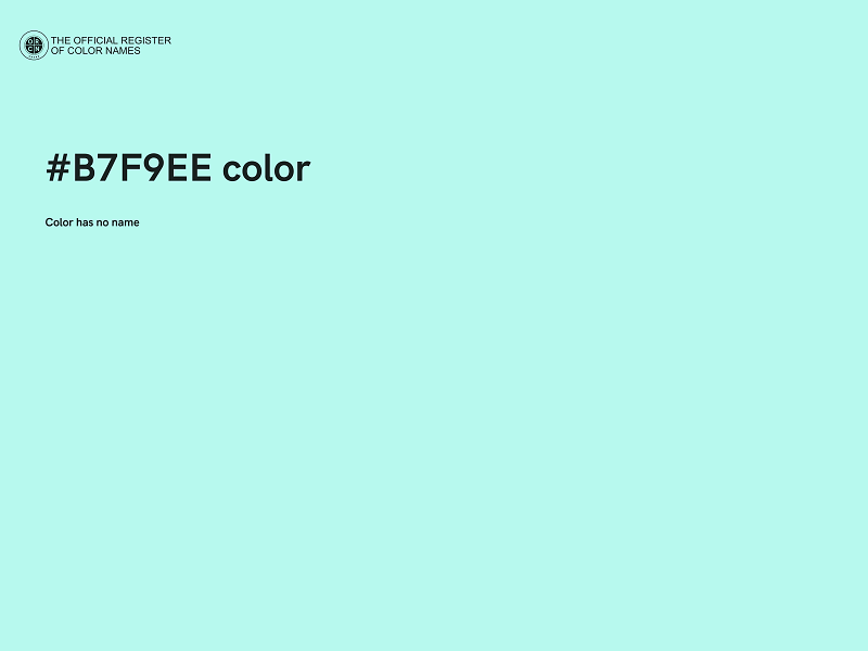 #B7F9EE color image