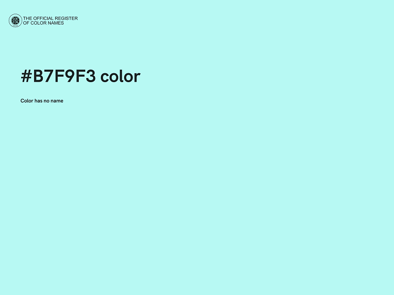 #B7F9F3 color image