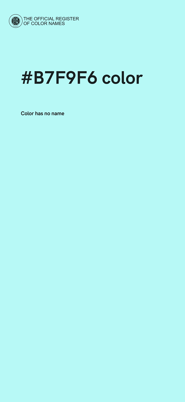 #B7F9F6 color image