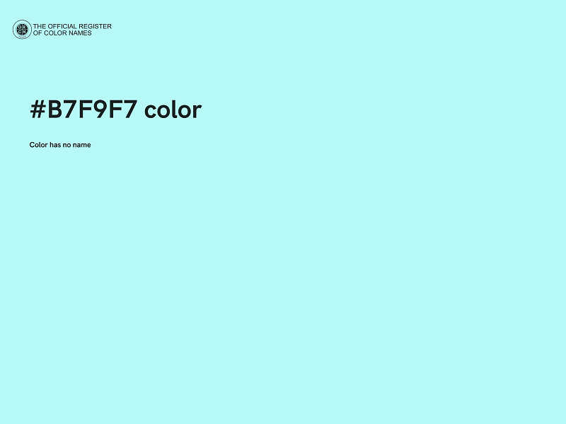 #B7F9F7 color image