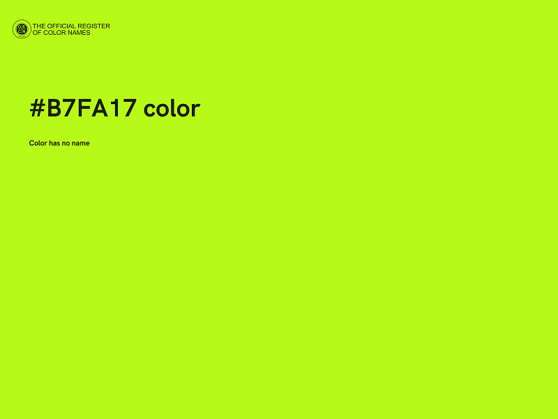 #B7FA17 color image