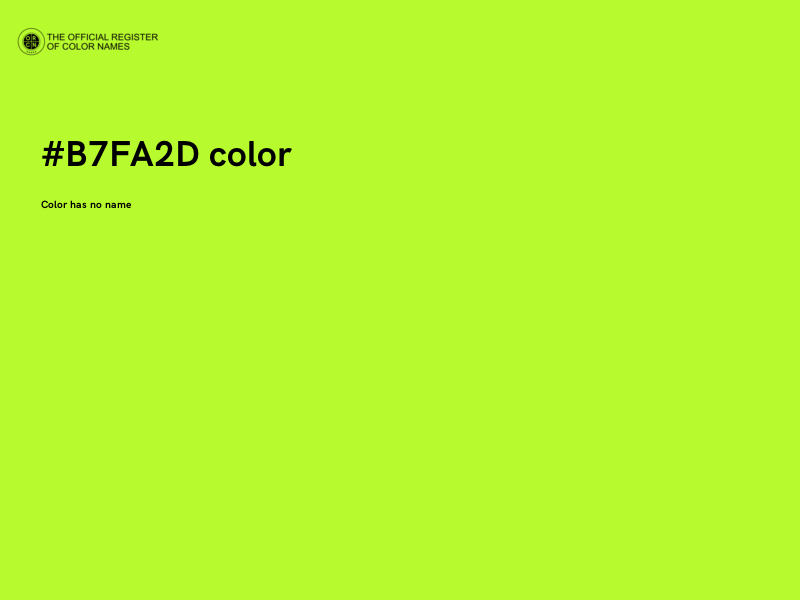 #B7FA2D color image