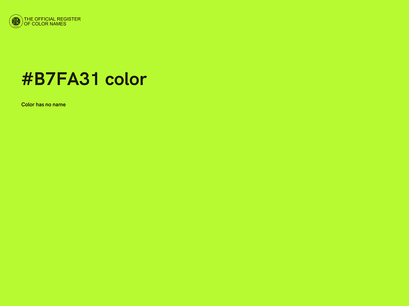 #B7FA31 color image