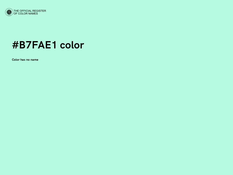 #B7FAE1 color image