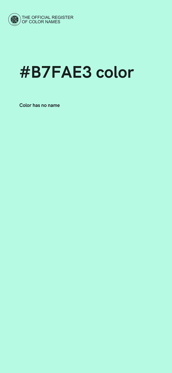 #B7FAE3 color image