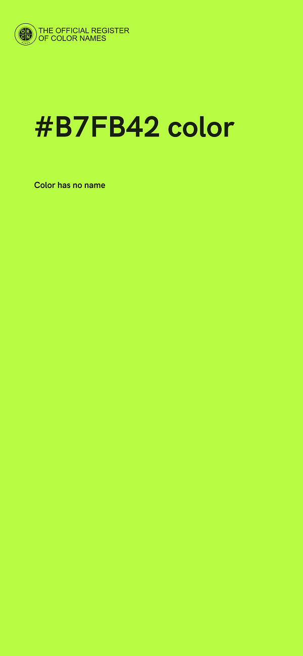 #B7FB42 color image