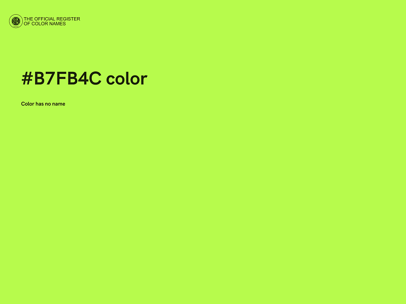 #B7FB4C color image