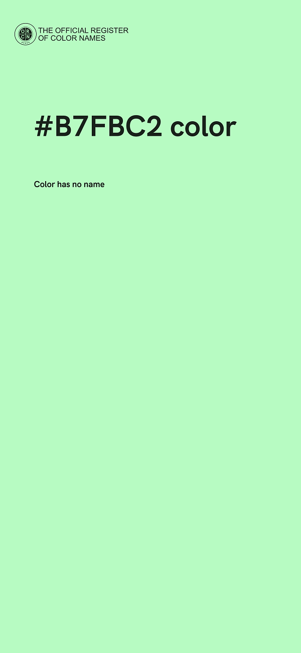 #B7FBC2 color image