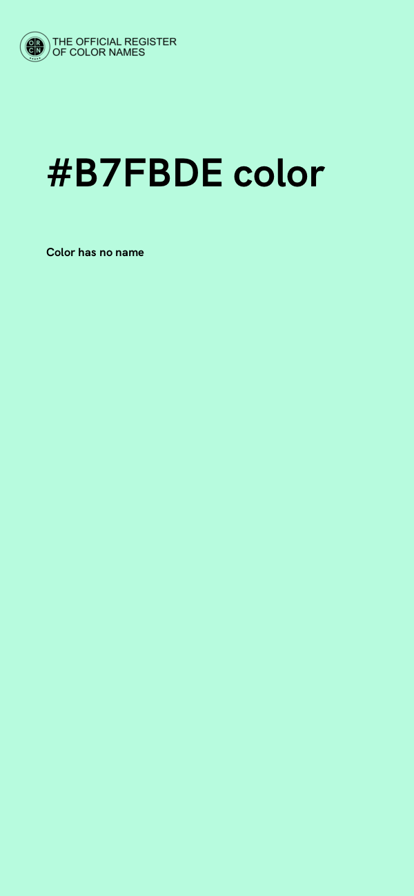 #B7FBDE color image