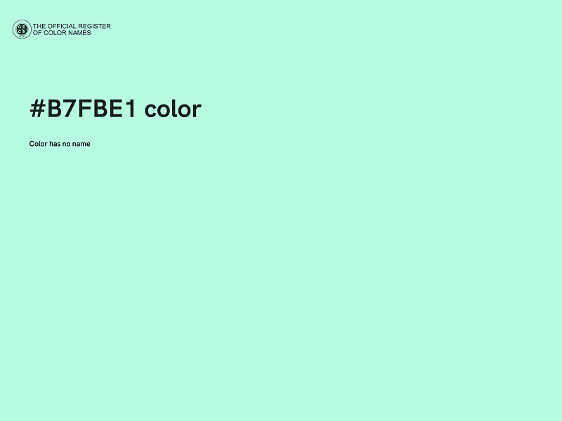 #B7FBE1 color image