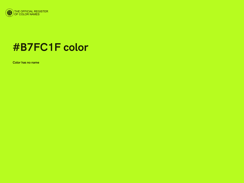 #B7FC1F color image
