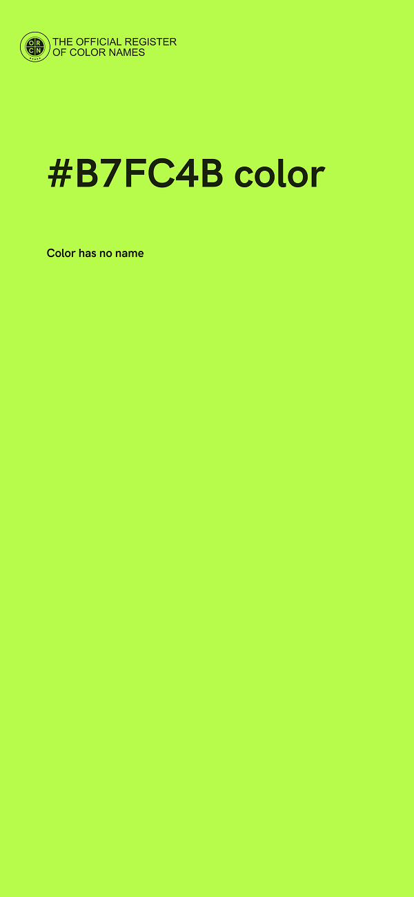 #B7FC4B color image