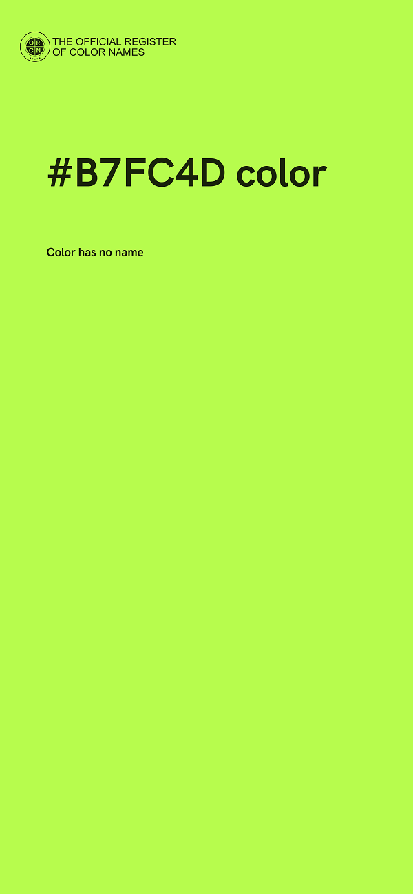#B7FC4D color image