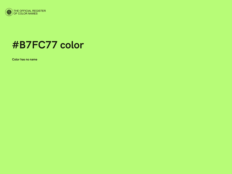 #B7FC77 color image