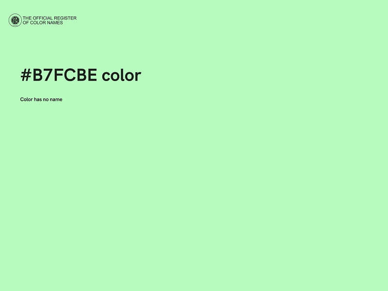 #B7FCBE color image