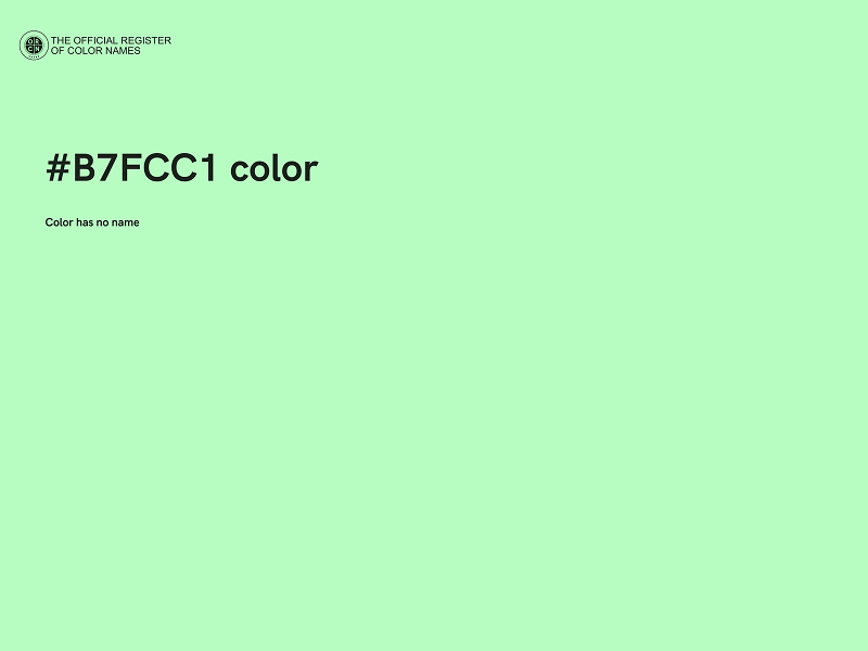 #B7FCC1 color image