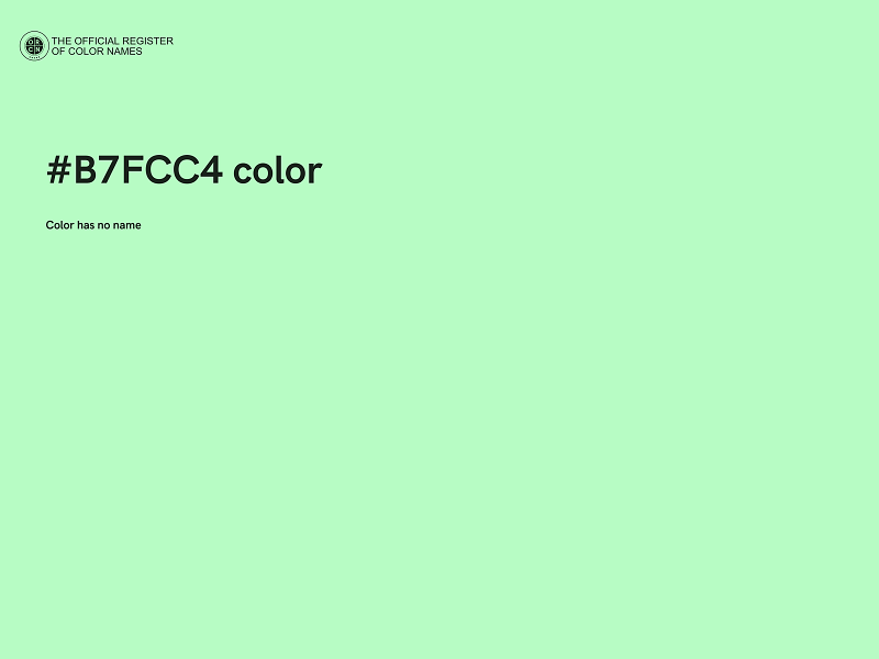 #B7FCC4 color image