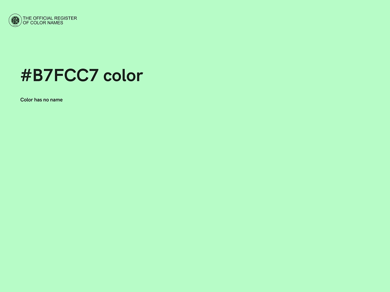 #B7FCC7 color image