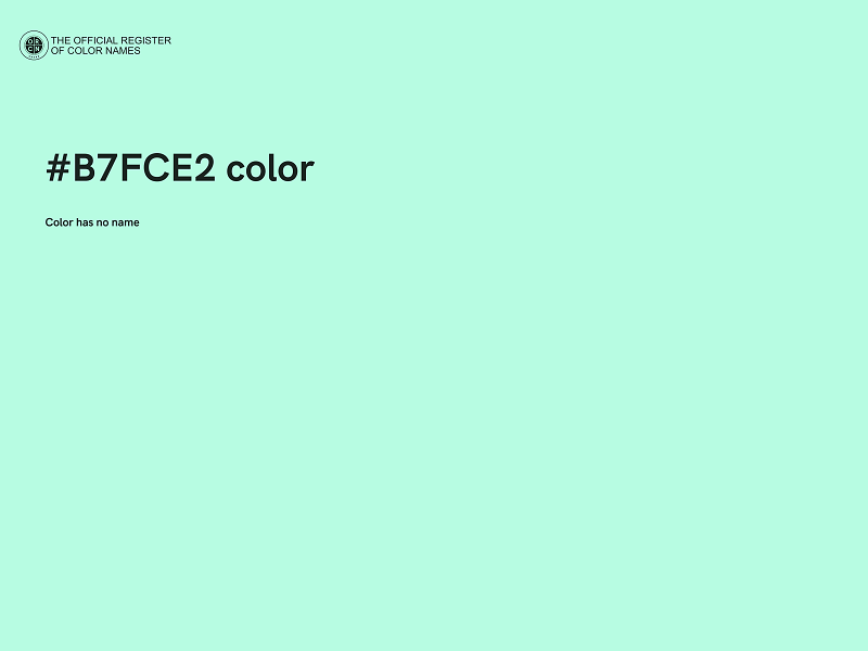 #B7FCE2 color image