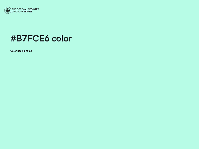 #B7FCE6 color image