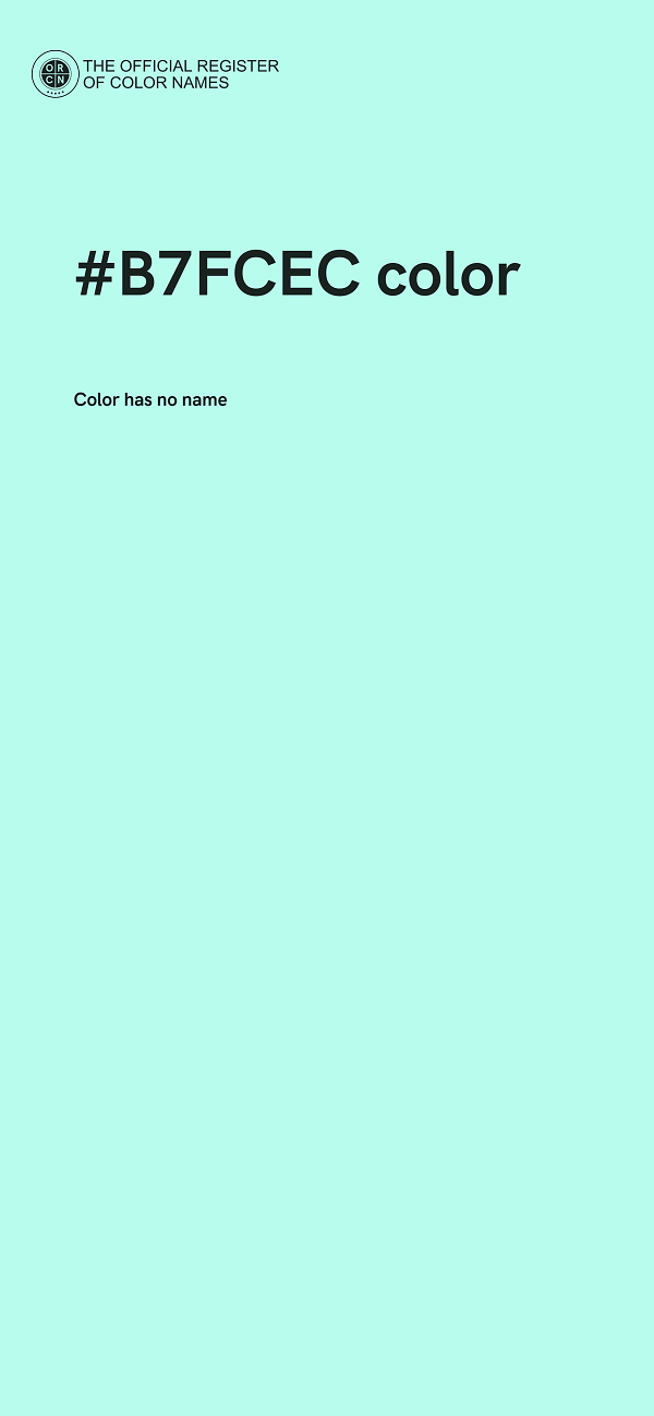 #B7FCEC color image