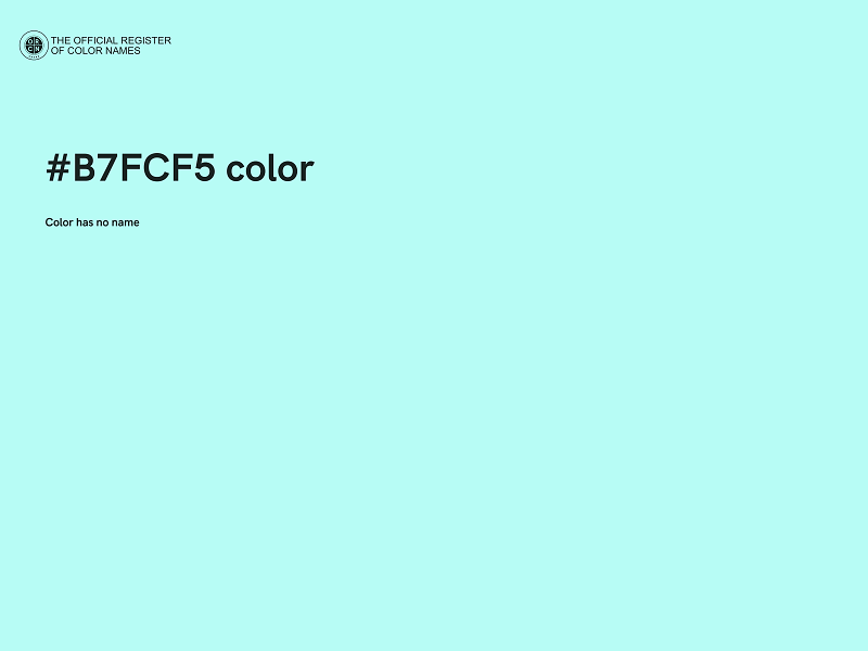 #B7FCF5 color image