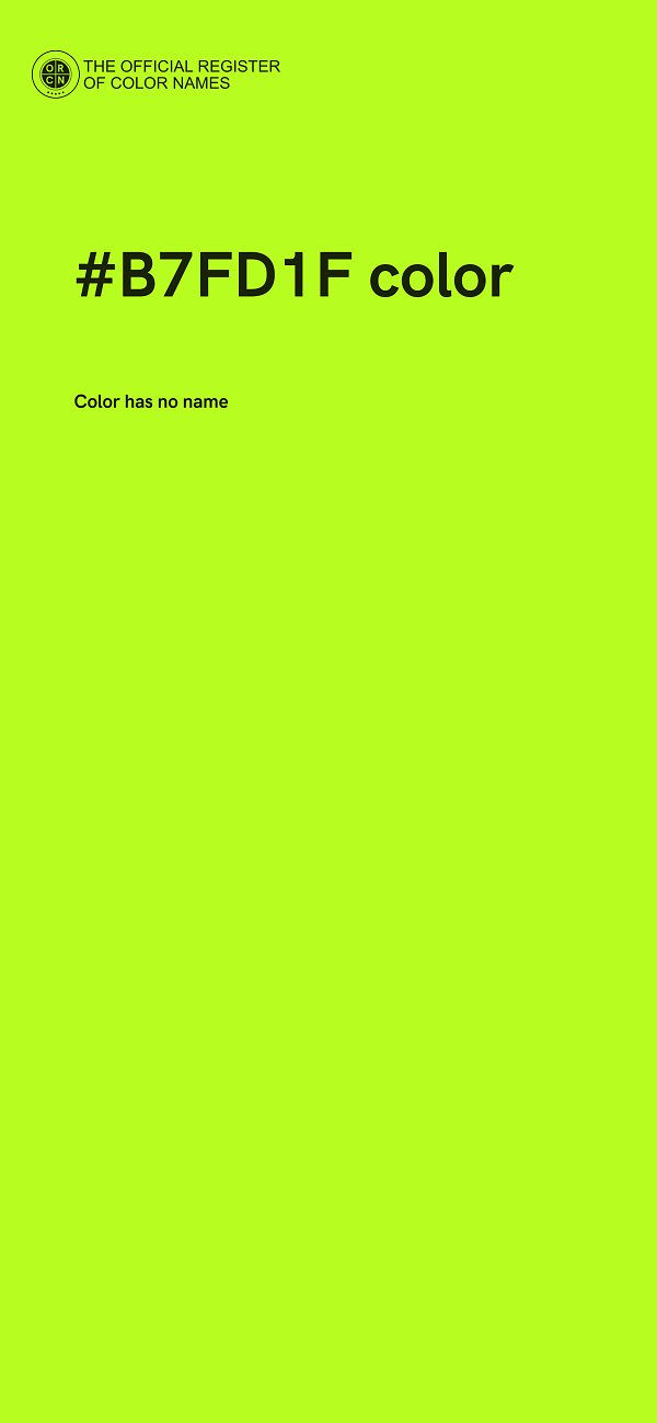 #B7FD1F color image