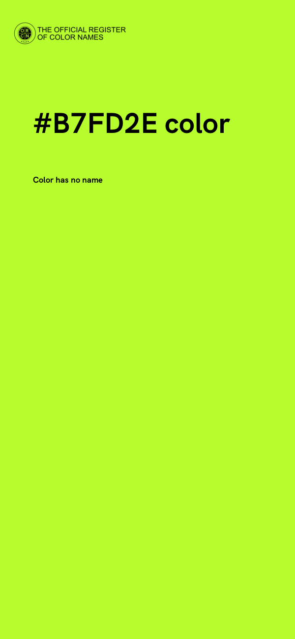 #B7FD2E color image