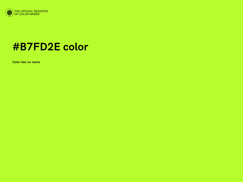 #B7FD2E color image