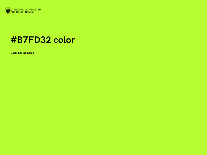 #B7FD32 color image