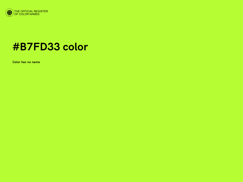 #B7FD33 color image